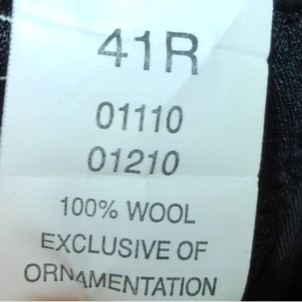 Jos. A. Bank Mens 41R Blazer Navy‎ Blue 100% Wool 2 Button Sport Coat 01110